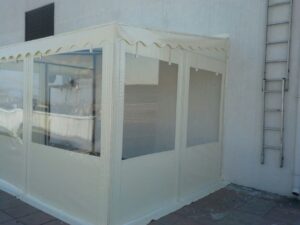 şeffaf branda dış mekan kapama